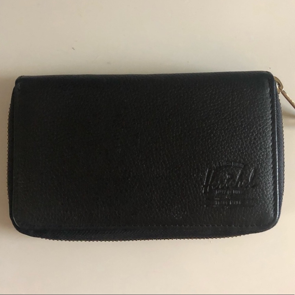 Herschel Supply Black Leather Wallet